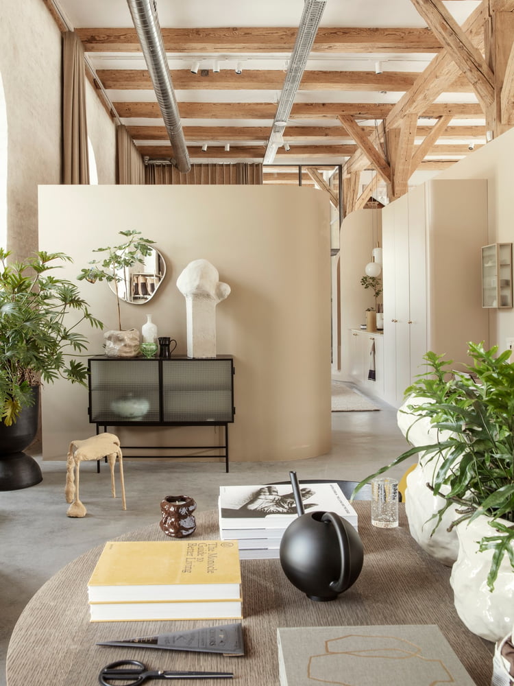 ferm Living - Haze Vitrine, Glas/schwarz