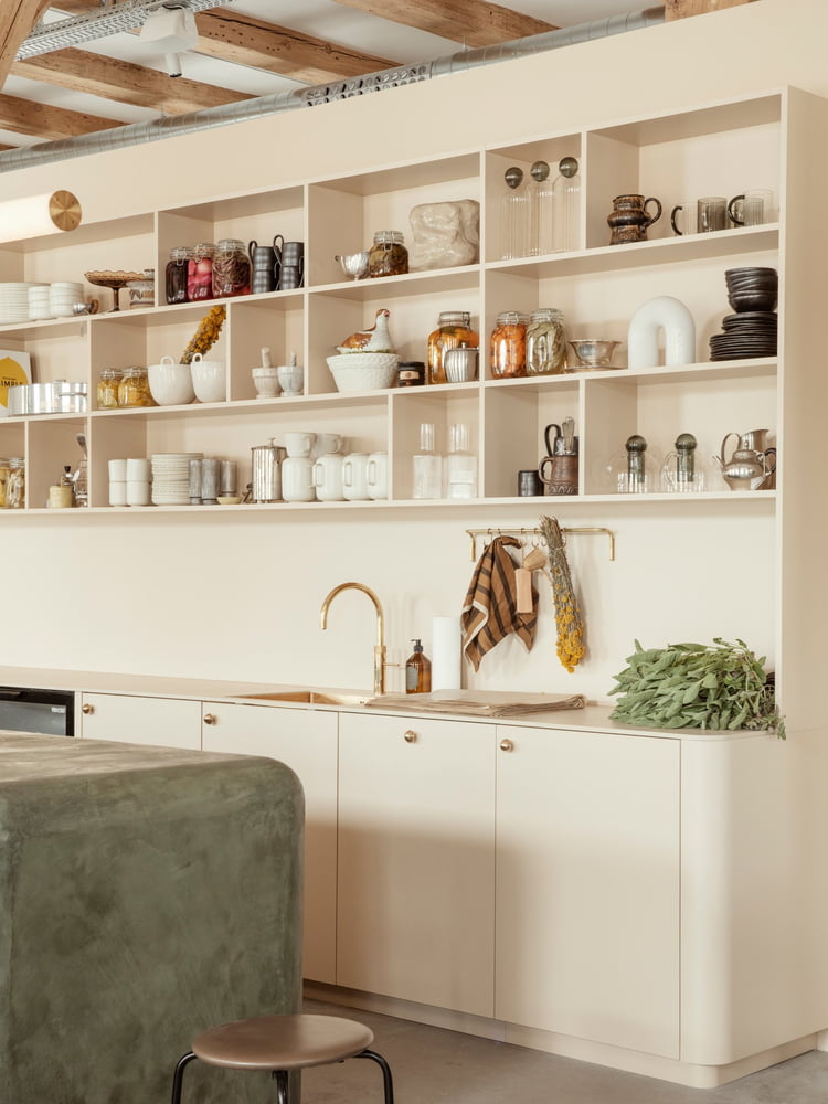 ferm Living - Hale Geschirrtuch, gelb/schwarz