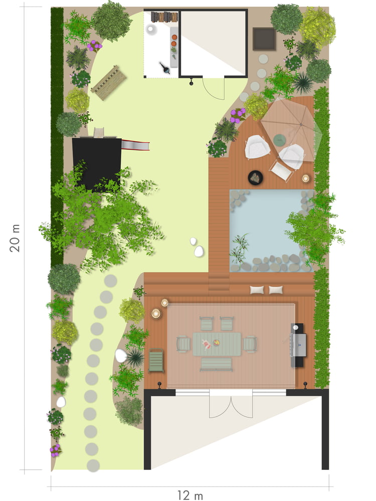 Kleinen Garten gestalten