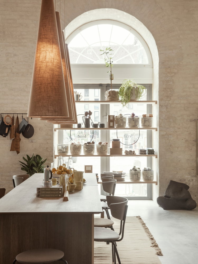 ferm Living - Keramik Körbe, off-white