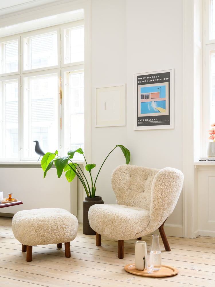 &Tradition - Little Petra Lounge Chair, Schaffell