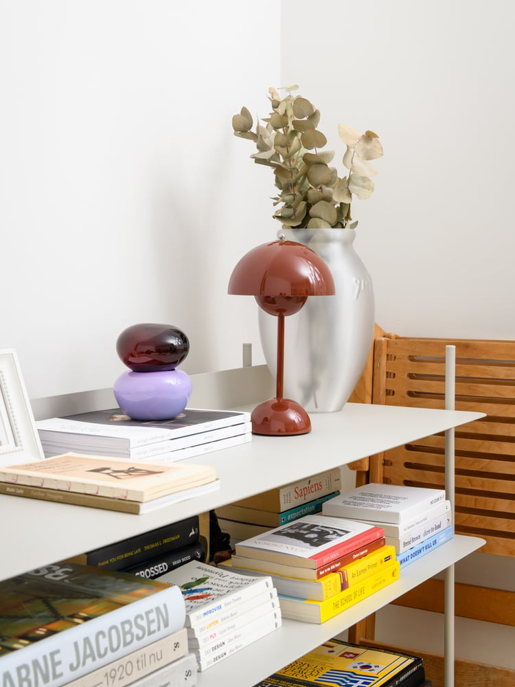 &Tradition - FlowerPot Tischleuchte VP3, rotbraun