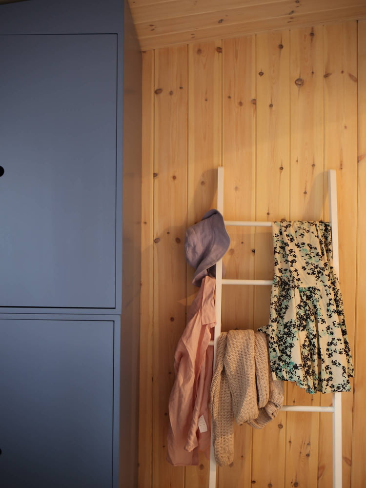 Homestory-Leiter-als-Ablagemöglichkeit